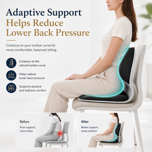 Orynla FlexForm Ergonomic Seat & Lumbar Support
